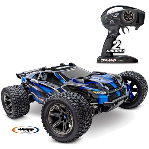 Traxxas trx67097 4blue rustler - traxxas, trx67097-4blue