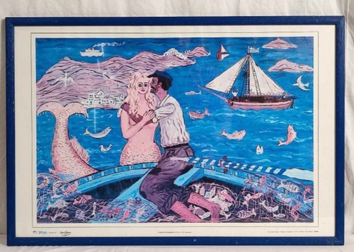 Pêcheur la sirène de - ,