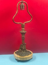 beau pied de lampe bronze et