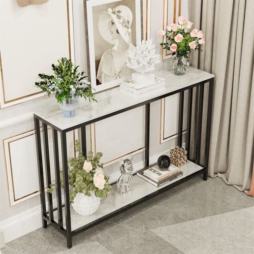 Modern sintered stone console - sintered,