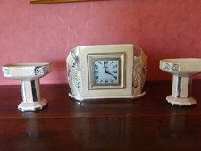 ENSEMBLE HORLOGE ART DECO ODYV 1930 TRES BON ETAT 