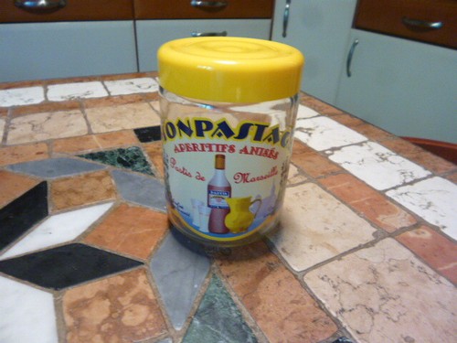 Ancien pot bocal mon pastaga - pot,