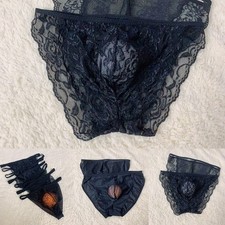 String sous-Vêtement Slip Hommes Sissy Pur Lace-Panties Pochette Slip String