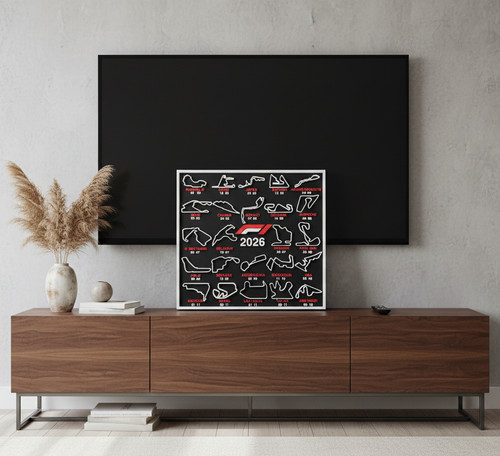 Calendrier circuits 2026 3d - calendrier, f1
