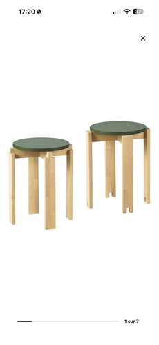 Lot tabourets ikea - 2,