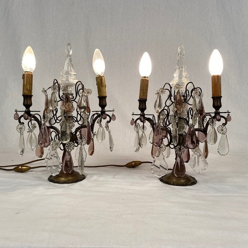 Paire girandoles bronze - paire,