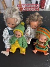 LOT DE 4 POUPÉES VINTAGE