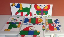 6 plaques  pour jeu colorino ravensburger