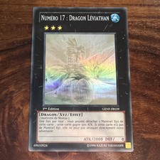 Carte Yu-Gi-Oh! Numéro 17 : Dragon Léviathan GENF-FR039 Ghost Rare 1ère édition
