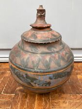 GOURDE POT TERRE CUITE POLYCHROME A IDENTIFIER AFRIQUE OCEANIE M685