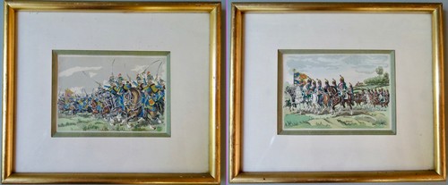 Paire dessins aquarellés - dessins,