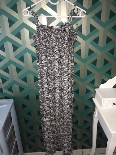 Robe longue noir blanc - robe, et