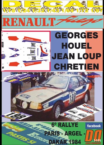 Decal renault fuego houel - decal, g.