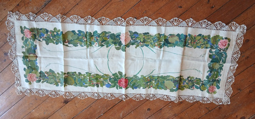 Ancien napperon lin fin - napperon,