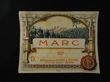 Etiquette ancienne marc - ancienne, 50°