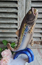 ANCIENNE BOUTEILLE BARBOTINE FORME POISSON TRUITE LIQUEUR GARGNIER