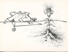 CARTE POSTALE ILLUSTRATEUR RONALD SEARLE DESSINS D'HUMOUR 76 AVIGNON
