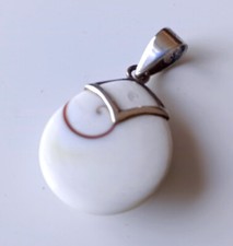 Pendentif en Oeil de Sainte Lucie et Argent 925 (5,3 g)