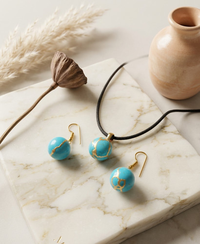 Ensemble collier boucles - collier, et