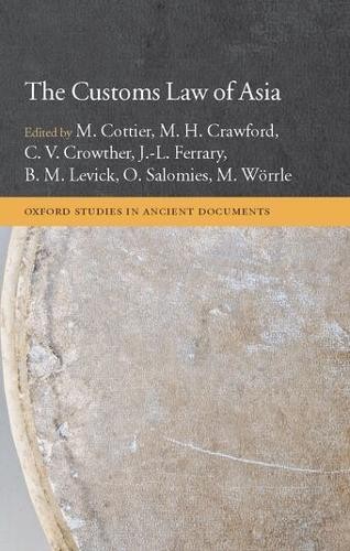 Cottier the customs law - the, of