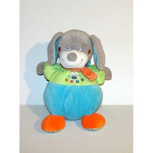 Doudou chien multicolore - doudou,