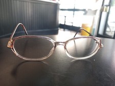 Monture eyeglasses lunette de Vue Silhouette Frame Vintage Femme Beige Rosé