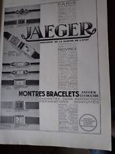 montre JAEGER  LECOULTRE horloger marine 3 publicité papier ILLUSTRATION 1931 eb