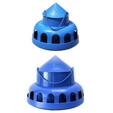 Mangeoire à pigeons avec poignée et corde, grande capacité, pour poules et