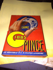 Présentoir et lames de rasoirs GIBBS   ( 20 boites de 5 lames ) - NEUF