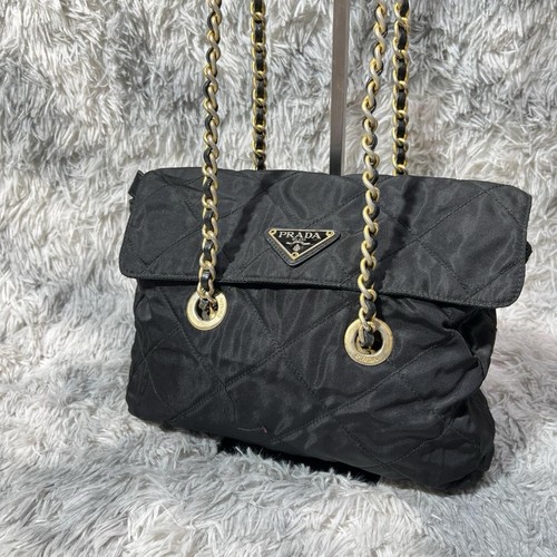 Sac bandoulière prada chaîne - sac,