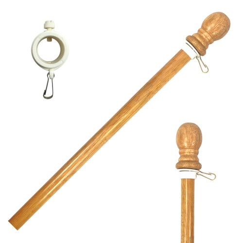 Ilot wooden flag - wooden, pole