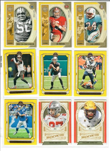 2019 panini legacy yellow - panini,