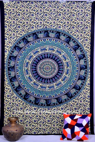 Tenture murale indienne hippie - murale,