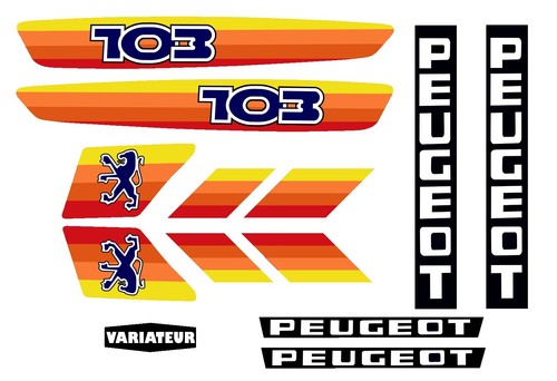 Stickers peugeot 103 decal - stickers,