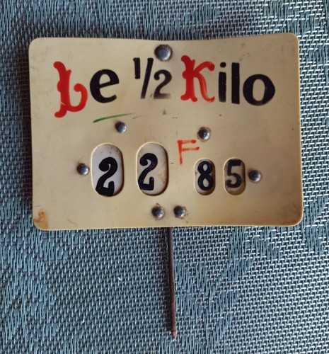 Ancienne étiquette prix - ancienne,