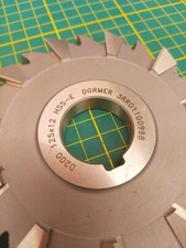 Fraise 3 tailles Dormer 125x12 alésage 32 Neuve