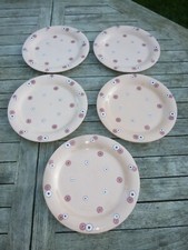 Pièces de Service de Table 10 Ancienne Assiette à dessert faience LONGWY