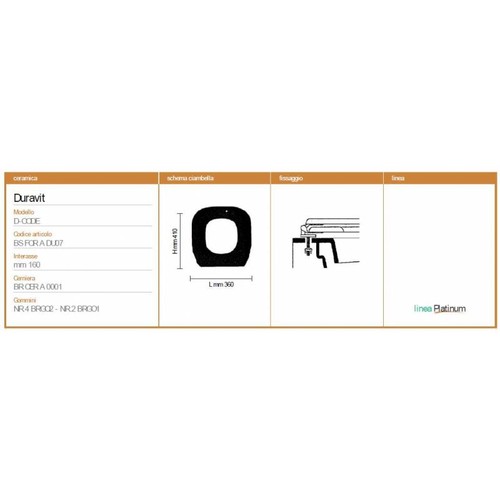 Couvre duravit code nero - duravit, d-code