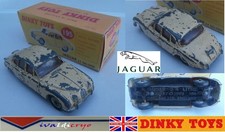 Jaguar 3.4 litres mk2 beige 1959 d'origine vrai dinky toys england 165 1/43