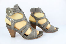 REGARD Sandales à Talons tout Cuir Gris T 37,5 Très bon état