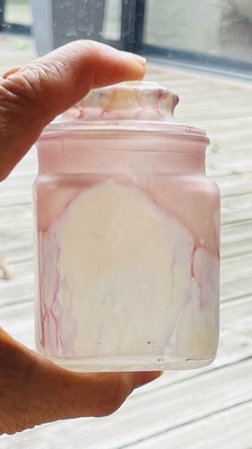Bonbonnière verre pressé - verre,