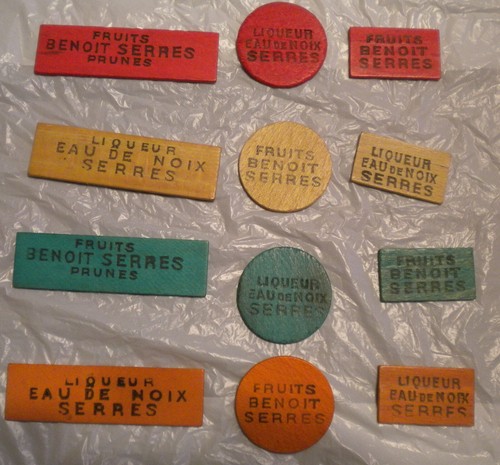 Lot jetons a - de, 12