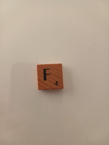 Lettre scrabble bois - lettre, de