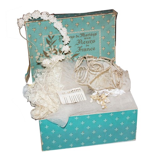 Coffret mariée ancien - coffret,