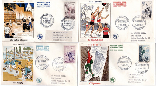 1072 fdc enveloppes - ,