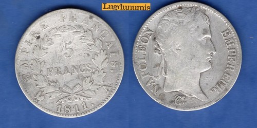 Francs revers empire 1811 a - 5,