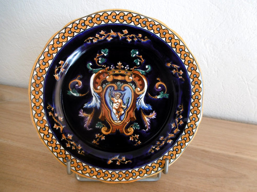 Assiette faience gien decor - assiette,