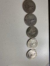 LOT 5* QUARTER DOLLAR ARGENT