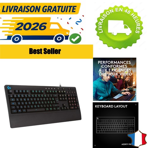 Clavier gamer logitech g213 - clavier,