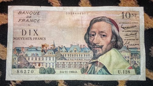 Billet 10nf richelieu - 10nf,